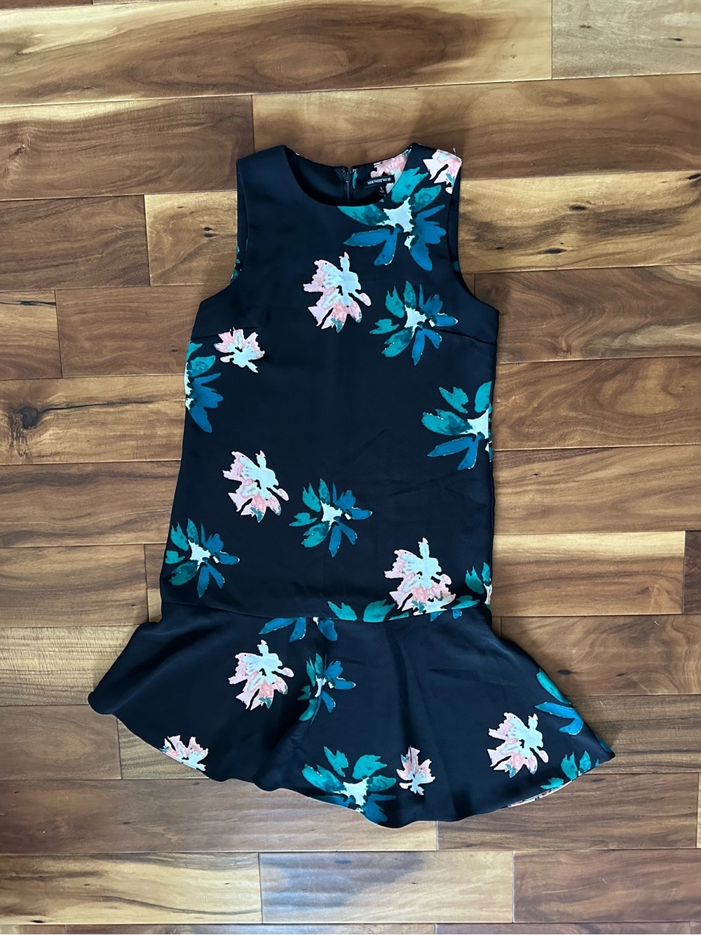 Who What Wear Black Floral Print Dress size Small